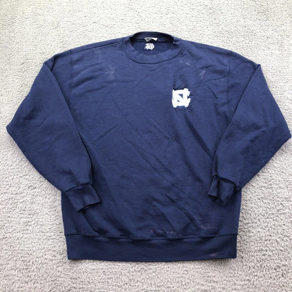Vintage North Carolina Tar Heels Sweatshirt Mens Large Blue Augusta Sportswear
